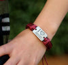 Genuine Leather I Love Jesus Bracelets