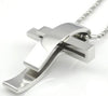 Silver Cross Stainless Steel Christian Necklace