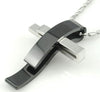 Silver Cross Stainless Steel Christian Necklace