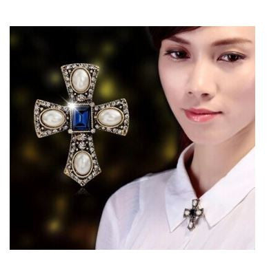 Female Cross Pin Brooch