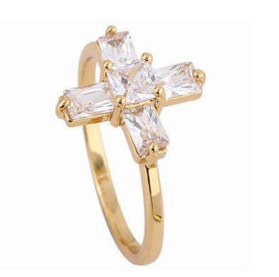 Women Christian Cross Bible Ring