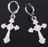 Latin Cross For Women Drop Earring Platinum